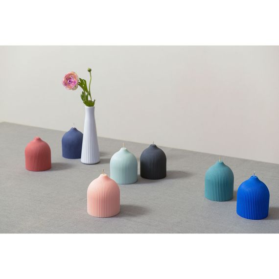 Свеча декоративная синего цвета из коллекции Edge, 10,5 см, Tkano, изображение 7