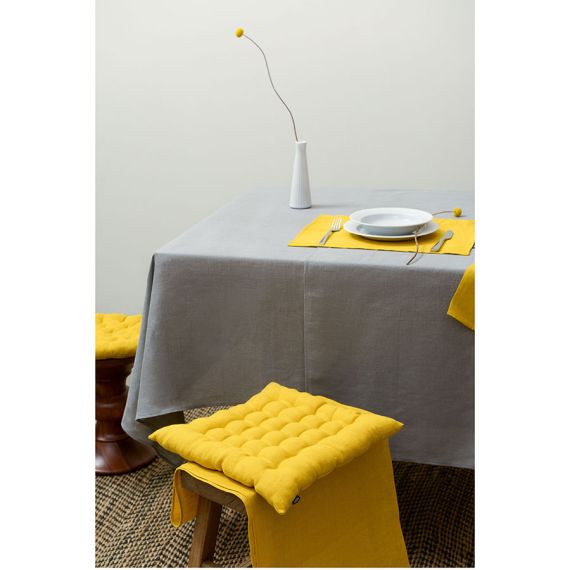 Скатерть из стираного льна серого цвета из коллекции Essential, 150х250 см, Tkano, изображение 7