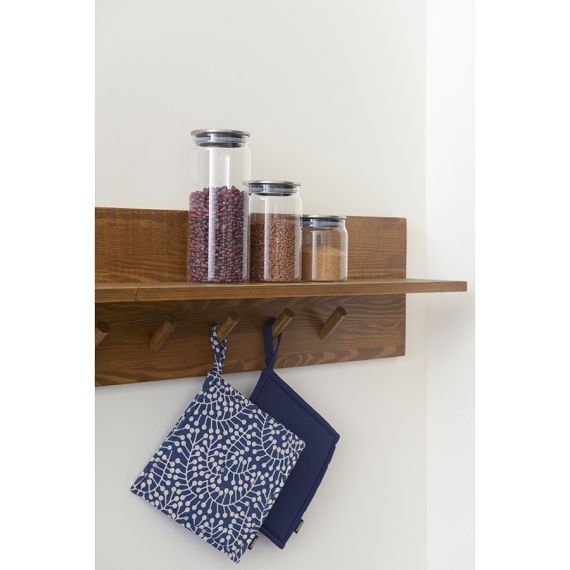 Прихватка из хлопка темно-синего цвета из коллекции Essential, 22х22 см, Tkano, изображение 2