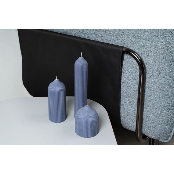 Свеча декоративная синего цвета из коллекции Edge, 16,5 см, Tkano, изображение 2