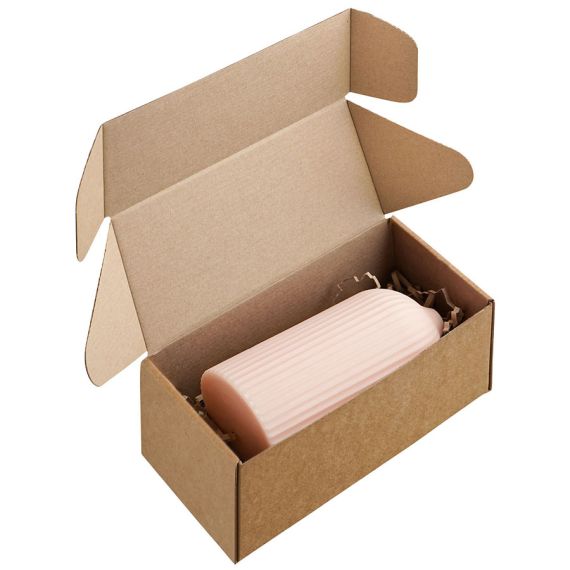 Свеча декоративная бежево-розового цвета из коллекции Edge, 16,5 см, Tkano, изображение 8