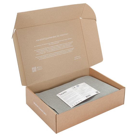 Скатерть из стираного льна серого цвета из коллекции Essential, 170х170 см, Tkano, изображение 3