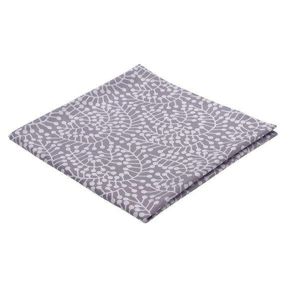 Скатерть из хлопка фиолетово-серого цвета с рисунком Спелая смородина, Scandinavian touch, 180х260см, Tkano, изображение 4