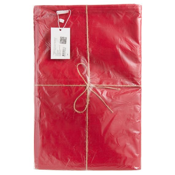 Скатерть на стол из хлопка красного цвета Russian North, 170х170 см, Tkano, изображение 8