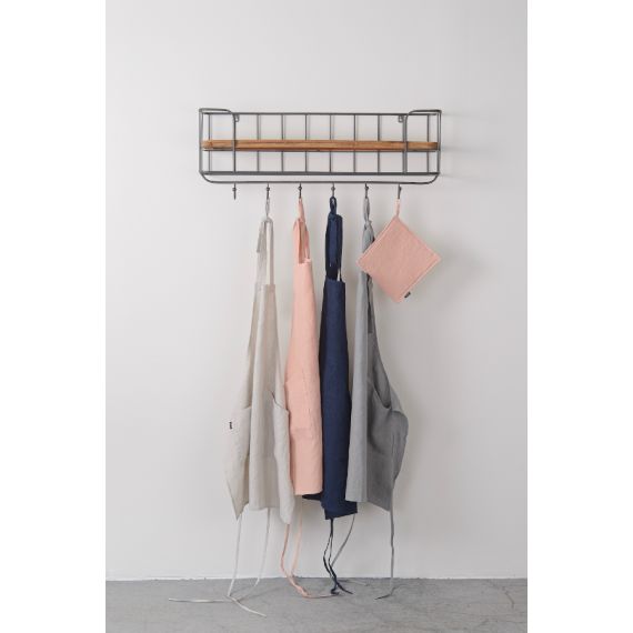 Фартук из умягченного льна розово-пудрового цвета из коллекции Essential, 82х70 см, Tkano, изображение 3