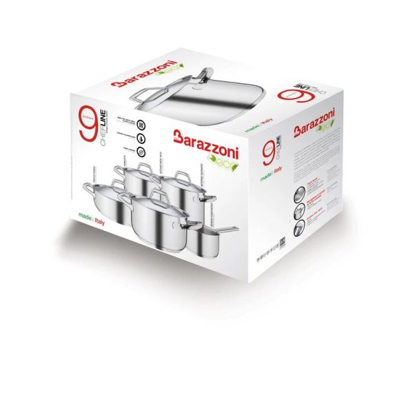 Chef Line - Кастрюля с крышкой высокая 4,6 л, диам. 20 см, Barazzoni, изображение 9