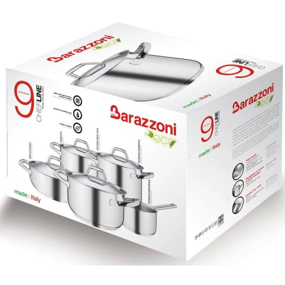 Chef Line - Кастрюля с крышкой высокая 8 л, диам. 24 см, Barazzoni, изображение 8