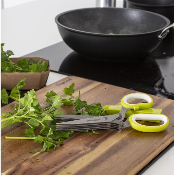 Ножницы для всех видов зелени + футляр с фукнцией удаления остатков зелени, Barazzoni, изображение 3