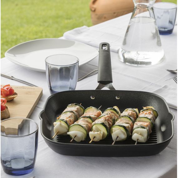 33 Carati - Сковорода - гриль квадратная 28 см, Barazzoni, изображение 4