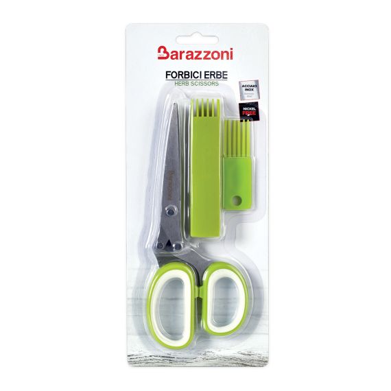 Ножницы для всех видов зелени + футляр с фукнцией удаления остатков зелени, Barazzoni, изображение 2