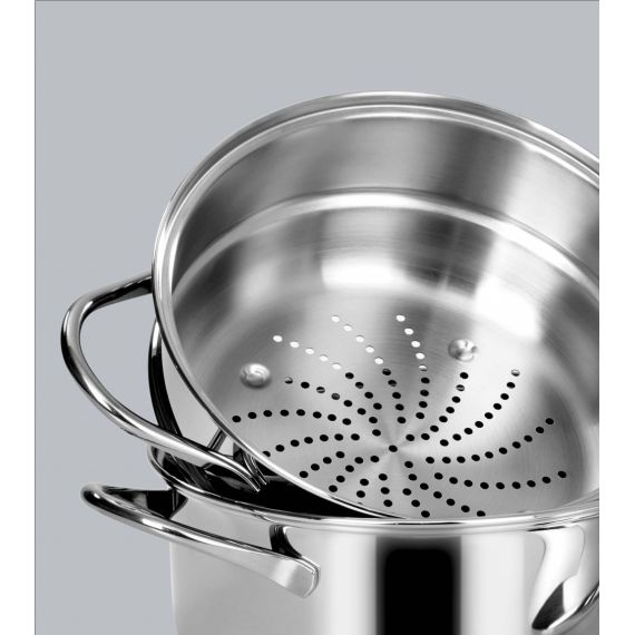 Speciale - Кастрюля 2,7 л, диам. 20 см + вставка для приготовления на пару + крышка, Barazzoni, изображение 5