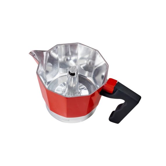 Alluminium Red - Гейзерная кофеварка на 3 чашки, красная, Barazzoni, изображение 4