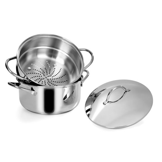 Speciale - Кастрюля 4,5 л, диам. 24 см + вставка для приготовления на пару + крышка, Barazzoni, изображение 2