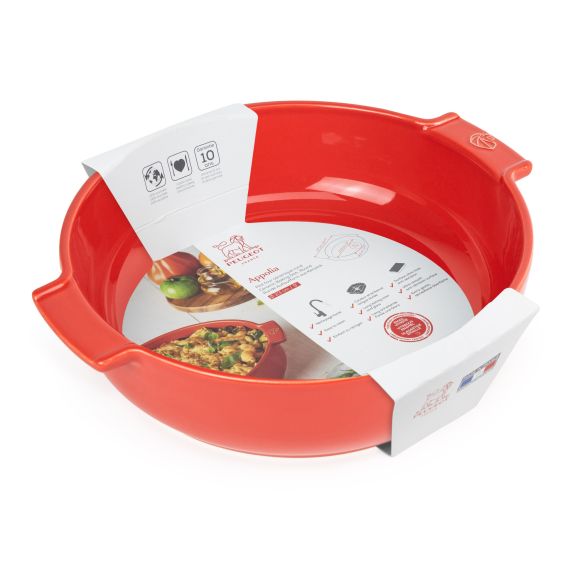 Форма для запекания круглая RED 2,1л, 27см, красный, Peugeot, изображение 2