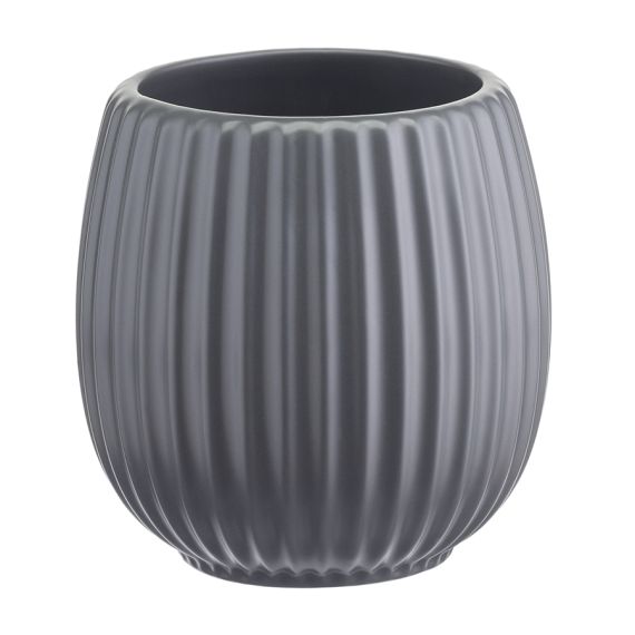Горшок цветочный серого цвета из коллекции Edge, 2,7 л, Tkano, изображение 4
