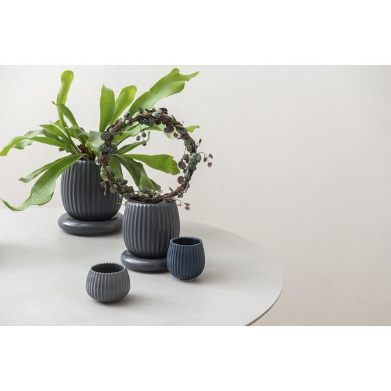 Горшок цветочный серого цвета из коллекции Edge, 2,7 л, Tkano, изображение 3