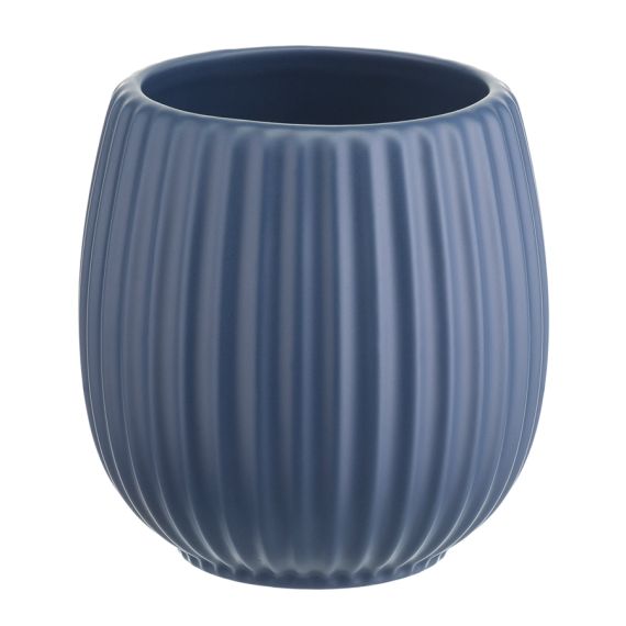Горшок цветочный темно-синего цвета из коллекции Edge, 1,2л, Tkano, изображение 3