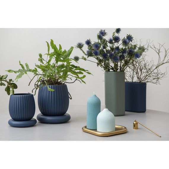 Горшок цветочный темно-синего цвета из коллекции Edge, 1,2л, Tkano, изображение 8