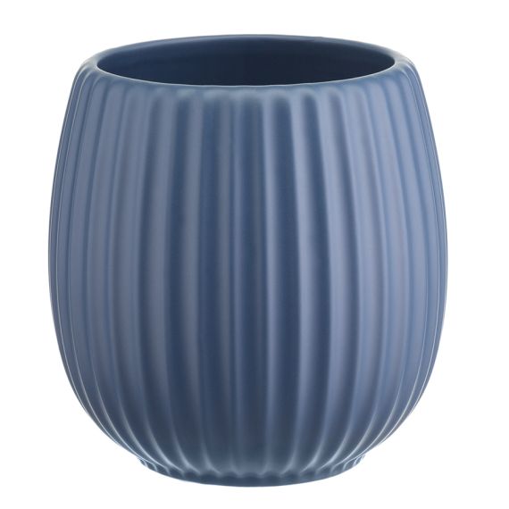 Горшок цветочный темно-синего цвета из коллекции Edge, 2,7л, Tkano, изображение 3