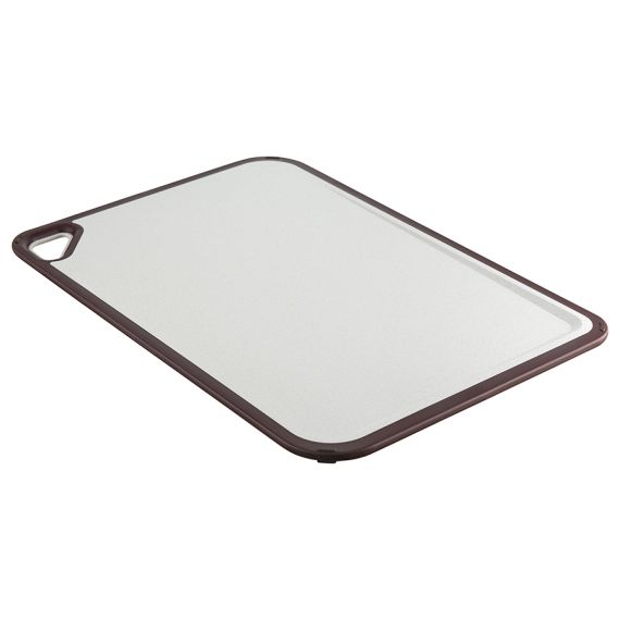 Доска разделочная из пшеничного волокна Homi, 44х30 см, светло-серая с темно-сливовым кантом, Smart Solutions, изображение 7