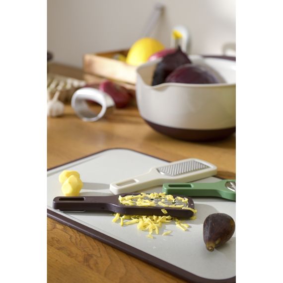 Доска разделочная из пшеничного волокна Homi, 44х30 см, светло-серая с темно-сливовым кантом, Smart Solutions, изображение 4