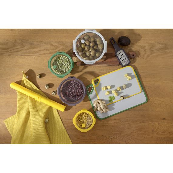 Контейнер для запекания и хранения круглый с крышкой, 1,3 л, светло-серый, Smart Solutions, изображение 4