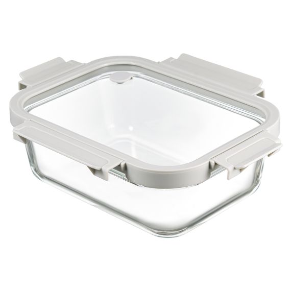 Контейнер для запекания и хранения прямоугольный с крышкой, 1,5 л, светло-серый, Smart Solutions, изображение 5