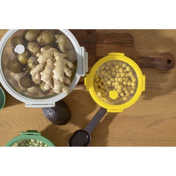 Контейнер для запекания и хранения круглый с крышкой, 1,3 л, светло-серый, Smart Solutions, изображение 5