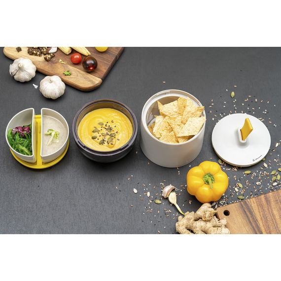 Ланч-бокс Meals, 800 мл, светло-серый/темно-сливовый, Smart Solutions, изображение 5