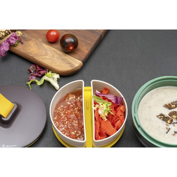 Ланч-бокс Meals, 800 мл, светло-серый/зеленый, Smart Solutions, изображение 7