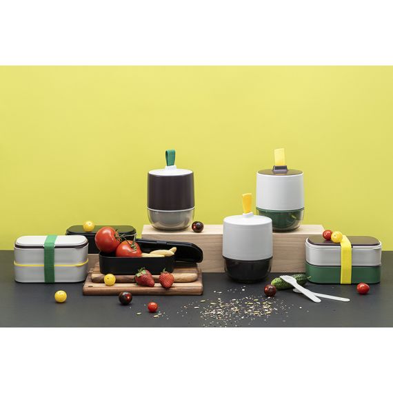 Ланч-бокс с приборами Food Time, 1 л, серый, Smart Solutions, изображение 4