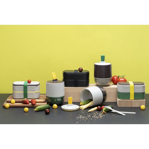 Ланч-бокс с приборами Food Time, 1 л, черный, Smart Solutions, изображение 3