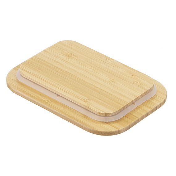 Набор стеклянных прямоугольных контейнеров с бамбуковыми крышками, 3 шт., Smart Solutions, изображение 5