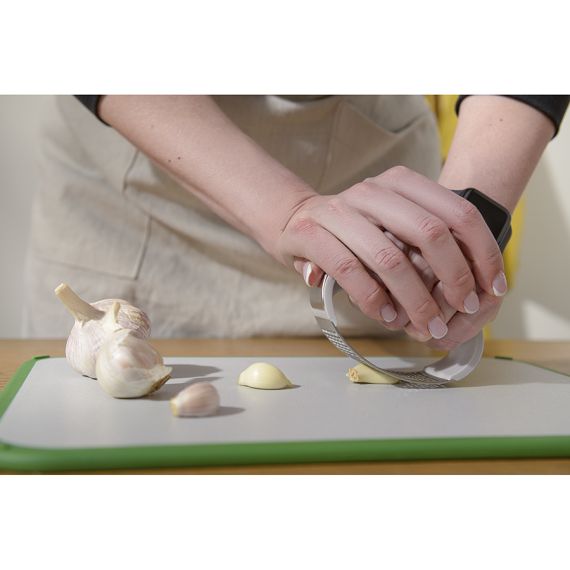 Пресс для чеснока Vegard, 10,7 см, светло-серый, Smart Solutions, изображение 5