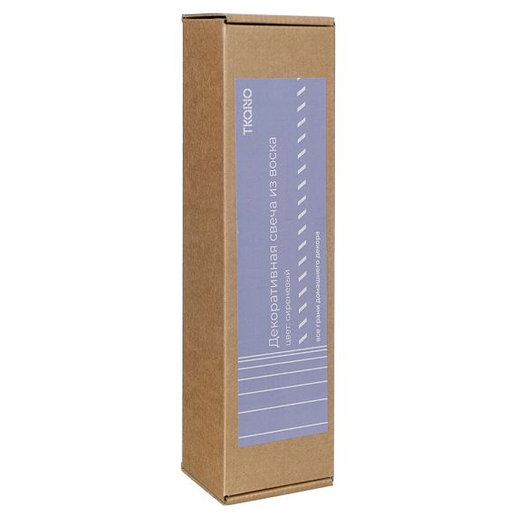 Свеча декоративная цвета лаванды из коллекции Edge, 25,5см, Tkano, изображение 9