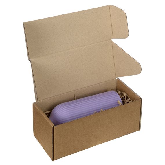 Свеча декоративная цвета лаванды из коллекции Edge, 16,5см, Tkano, изображение 10