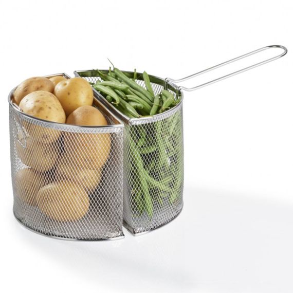 Speciale - Кастрюля 7,25 л, диам. 24 см + 2 корзины для раздельной варки + крышка, Barazzoni, изображение 3