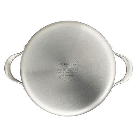 Кастрюля с крышкой 3Ply Etalon, 24 см, 4 л, Liberty Jones, изображение 5