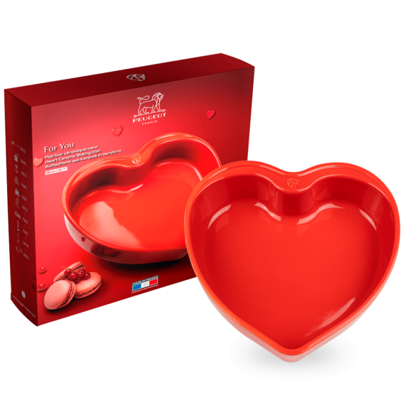 Форма для запекания "Сердце" Heart, 25,8 х 25 см, красный, Peugeot, изображение 2