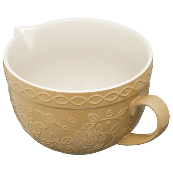 Кувшин для смешивания бежевого цвета с рельефным узором Ягоды Тайги из коллекции Russian North, 2л, Tkano, изображение 3