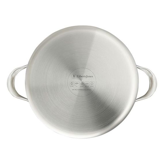 Кастрюля с крышкой 3Ply Etalon, 24 см, 6 л, Liberty Jones, изображение 5