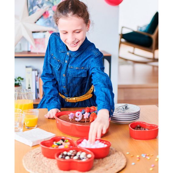 Набор из 2-х форм для запекания "Сердце" Heart, 13,4 х 13,2 см, красный, Peugeot, изображение 4