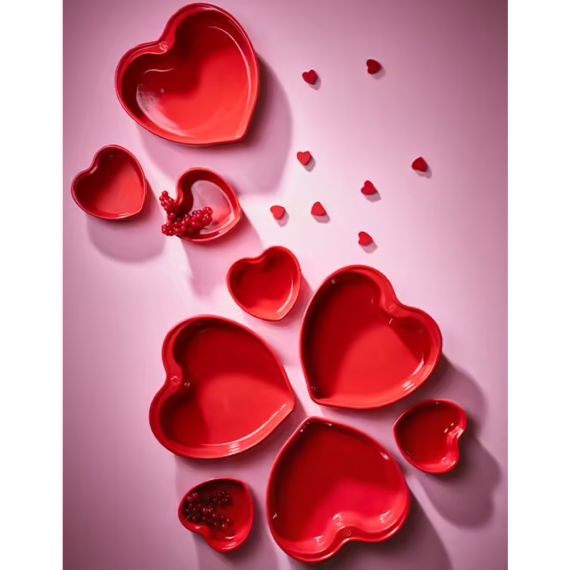 Набор из 2-х форм для запекания "Сердце" Heart, 13,4 х 13,2 см, красный, Peugeot, изображение 7