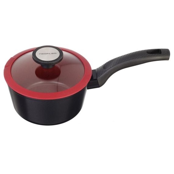 Ковш со стеклянной крышкой для индукционных плит De Chef 2 л, 18 см, Neoflam, изображение 2