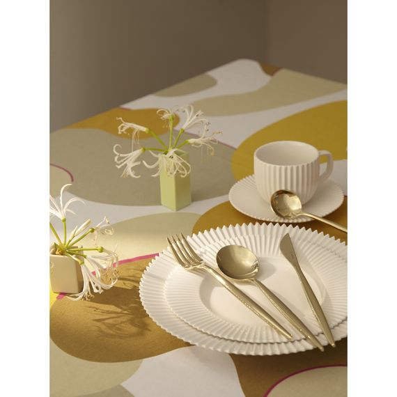 Набор столовых приборов Globe, золотистые, 16 пред., Liberty Jones, изображение 3