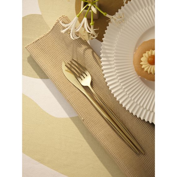 Набор столовых приборов Globe, золотистые, 16 пред., Liberty Jones, изображение 9