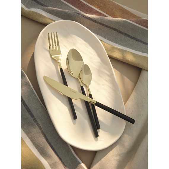 Набор столовых приборов Duality, золотистые, 16 пред., Liberty Jones, изображение 3