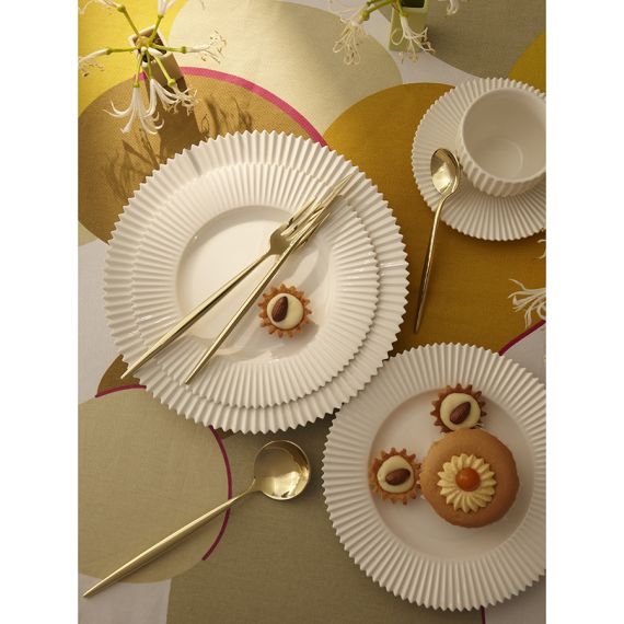 Набор столовых приборов Globe, золотистые, 16 пред., Liberty Jones, изображение 4