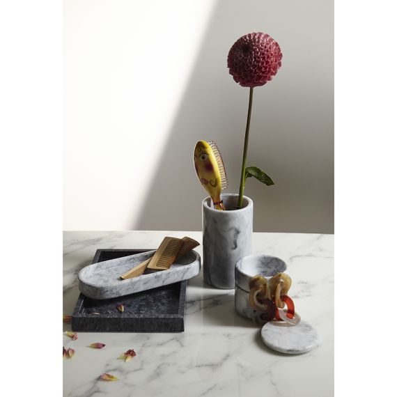 Органайзер для кухонных принадлежностей Marm, ?10х17 см, белый мрамор, Liberty Jones, изображение 4