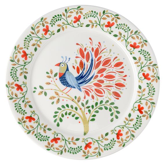 Тарелка Fantail Bird из коллекции Birds of Paradise, ?28 см, Liberty Jones